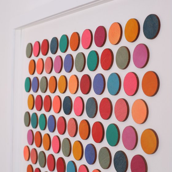 Original dots colour study 3d painting