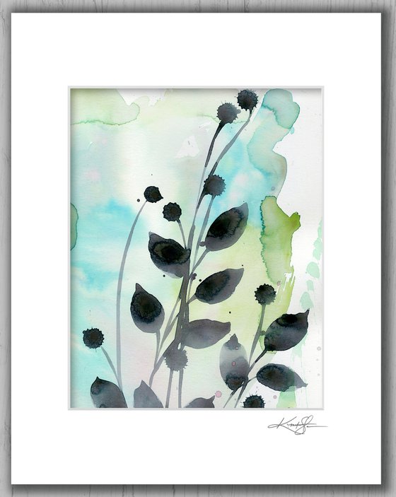 Organic Abstract 211 - Flower Painting by Kathy Morton Stanion
