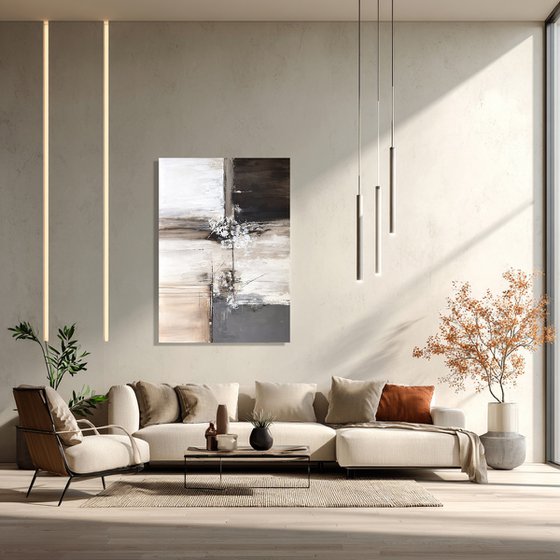 Taupe Construct-beige ivory grey