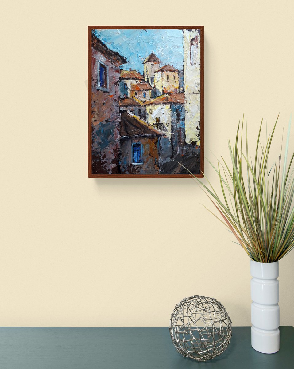 Old city Acrylic painting: Alexander Zhilyaev