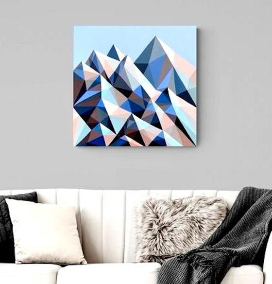 BLUE SNOWY MOUNTAINS