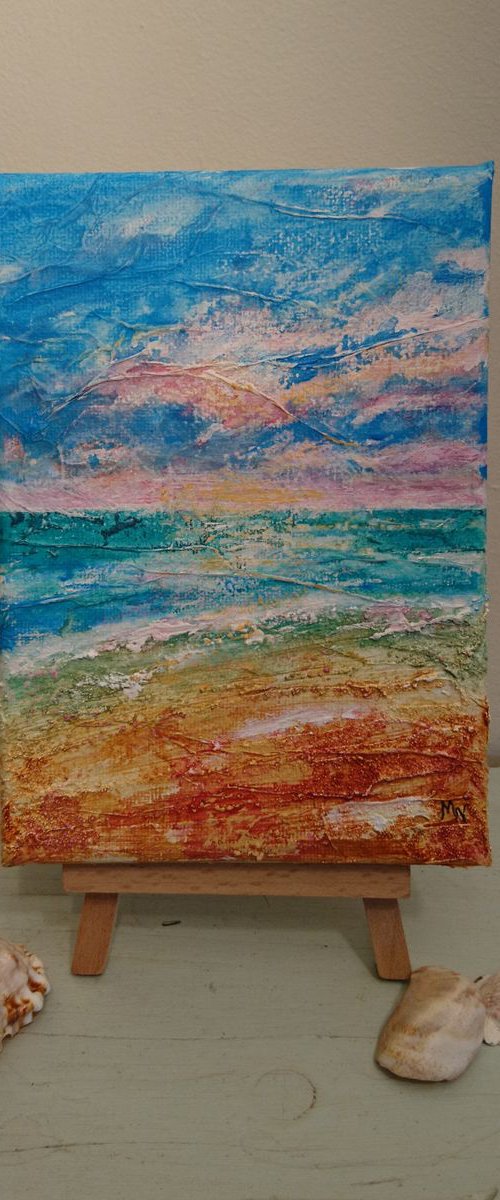 Turquoise Sea (mini) by Michele Wallington