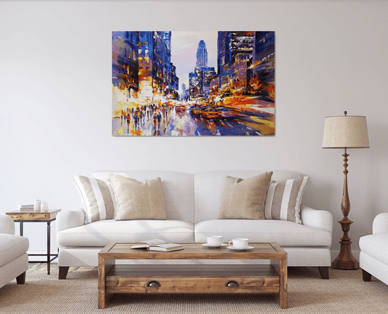 Evening  lights (New York)