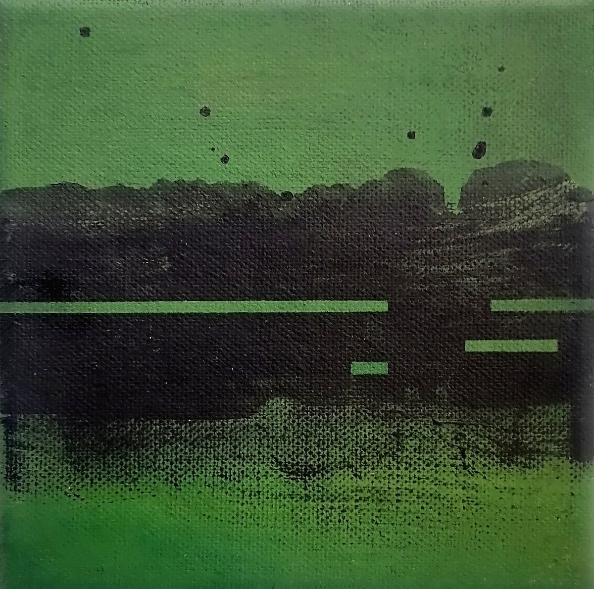 Abstract Painting By Alex Munzone, 6 X 6, Sequences 16, Original Artwork