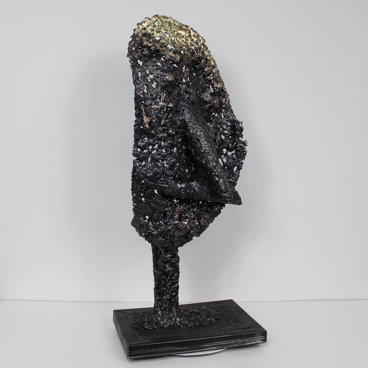 Expressive Sculpture , Metal Face Sculpture - Le Blond - ? By Philippe Buil, 11 X 27, Artwork For Sale On Artfinder