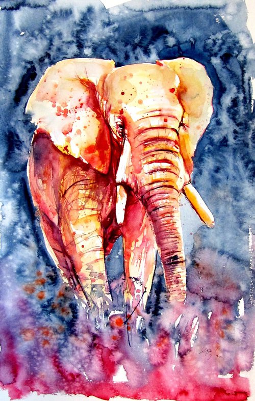 Majestic elephant alone II by Kovács Anna Brigitta