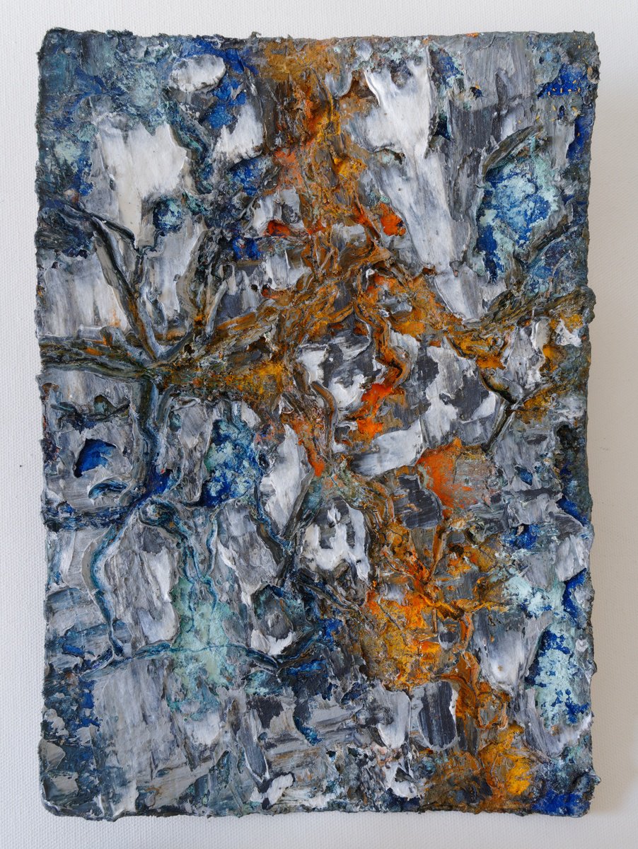 Abstract Oil Painting By Martin Sieverding, 8 X 12", Untitled, Original Artwork