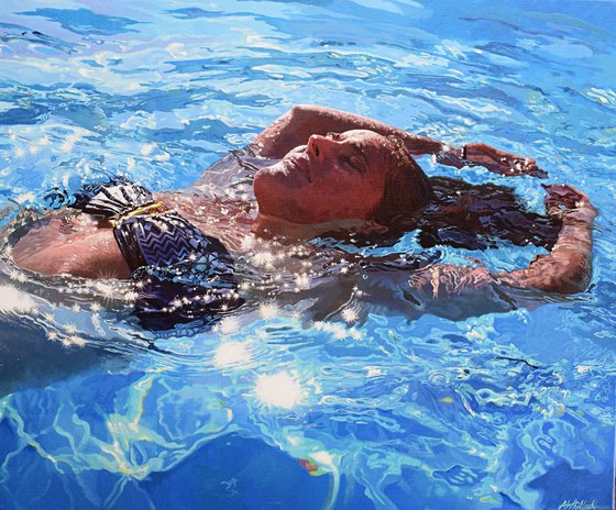 Liquid Light - Swimming/ Water painting