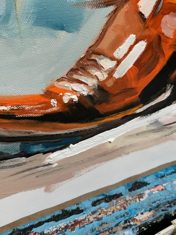 Cowboy Boot, Flower Bouquet.