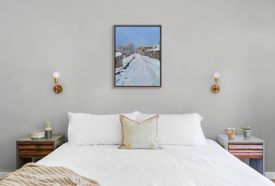 Snow-Covered Pathway