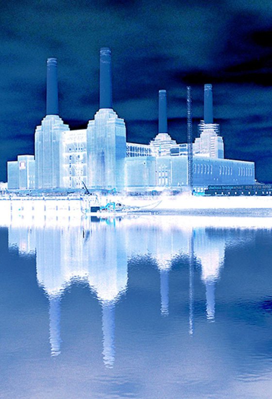 BATTERSEA BLUE ON CANVAS (LIMITED EDITION 2/10)
