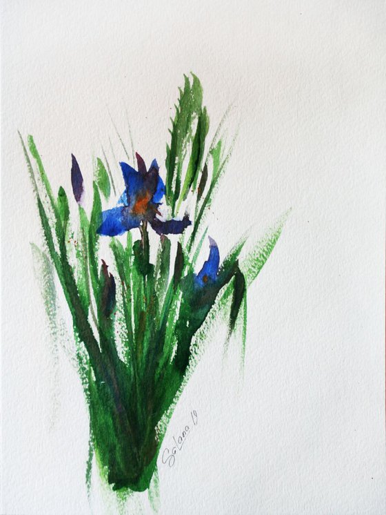 Iris 1  / Original Painting