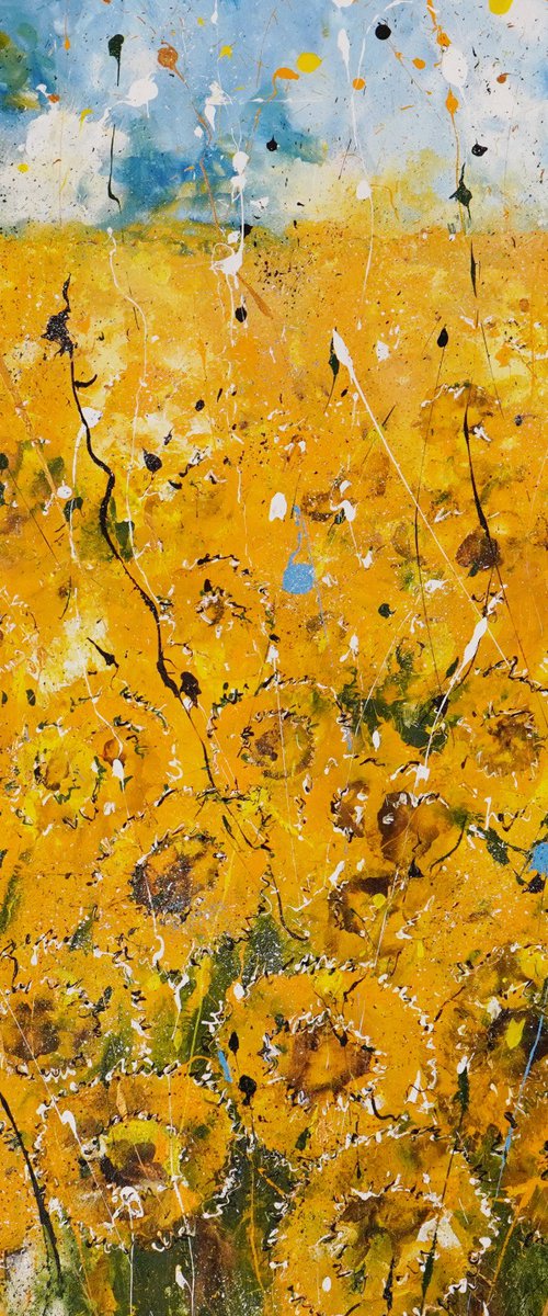 Sunflowers Horizon by Dominique Lenoir