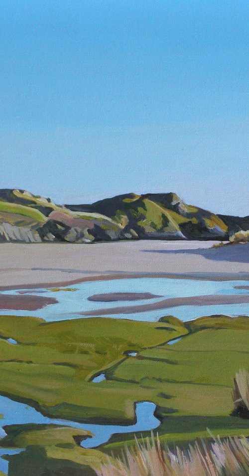 The Marsh at Pennard Pill (Three Cliffs Bay, Gower) by Emma Cownie