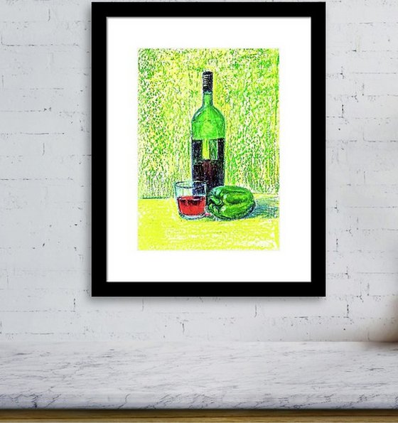Green Wine Bottle