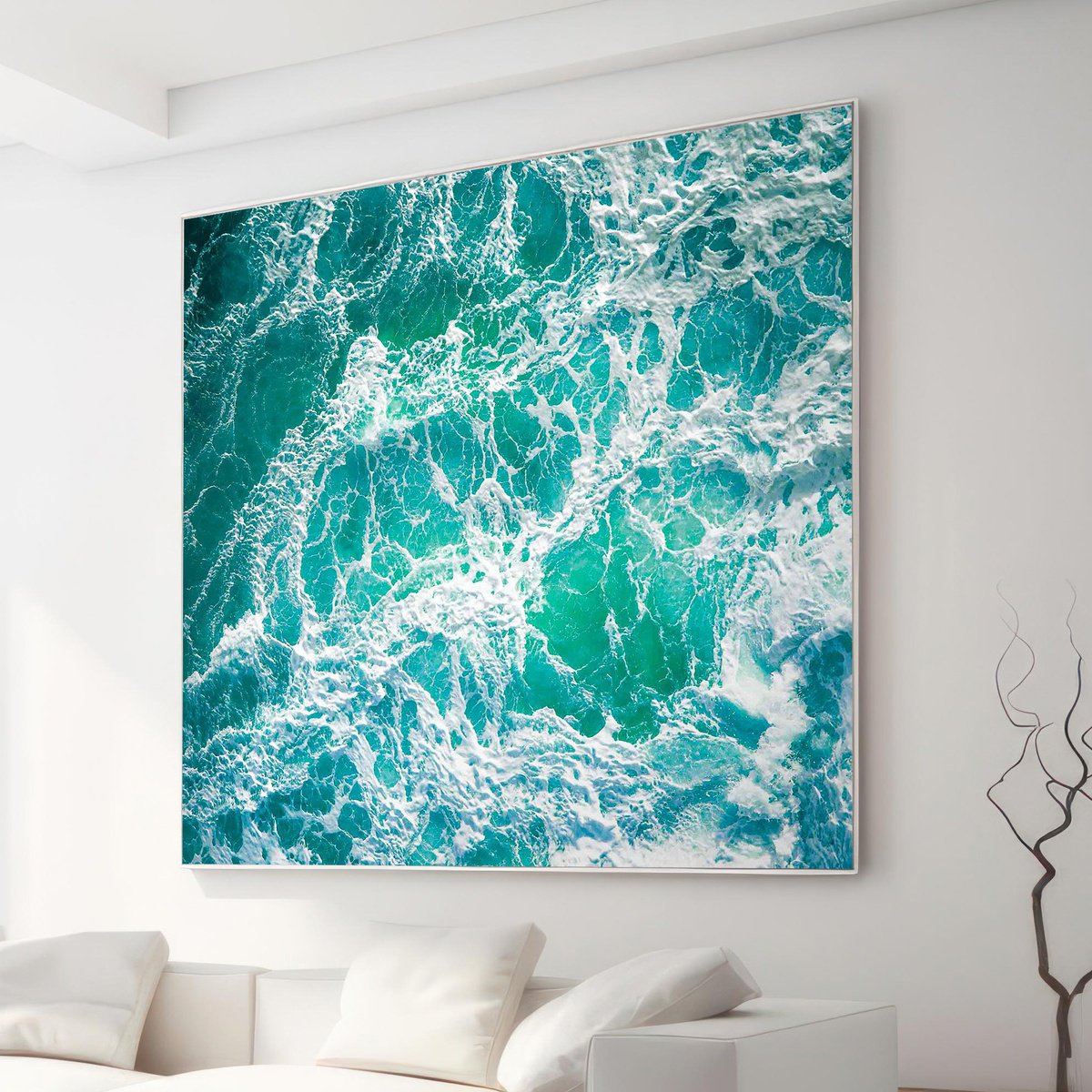 Abstract Photograph , Atlantic Sensation By Lynne Douglas, 60 X 60, Artwork For Sale On Artfinder