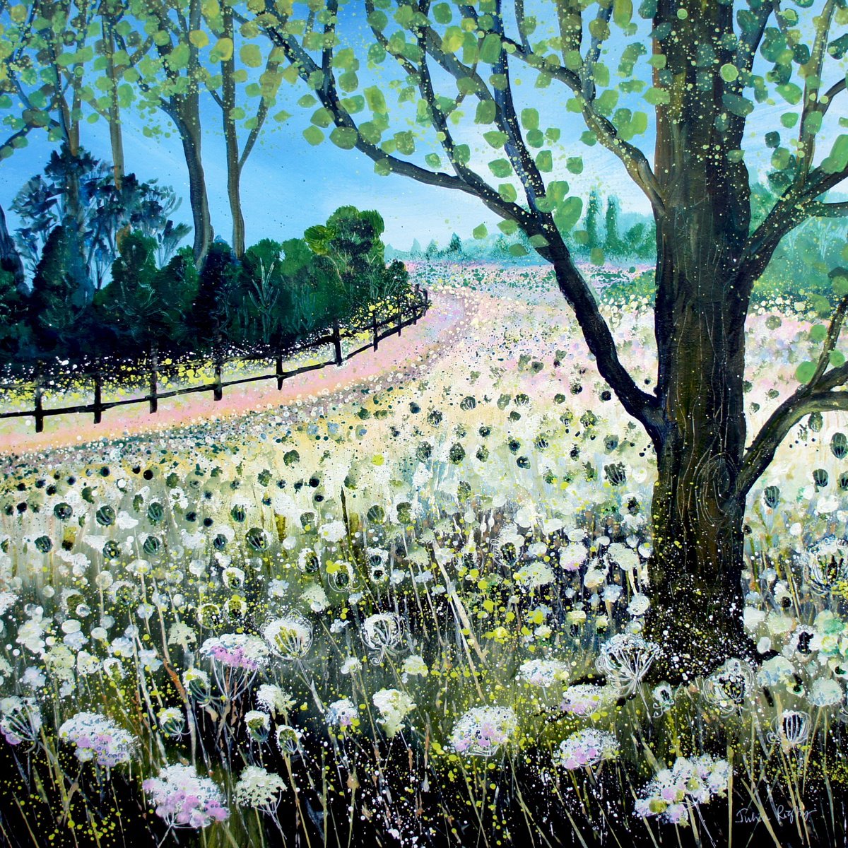 Field Of Cow Parlsey By Julia Rigby, 26 X 26, Artwork For Sale On Artfinder