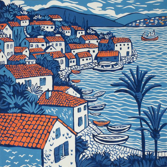 Village by the sea