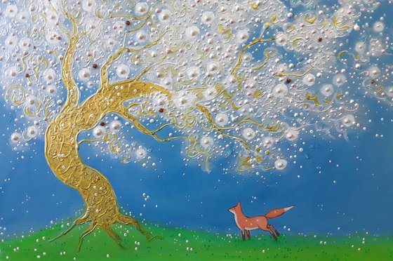 The Old Blossom Tree and the Fox