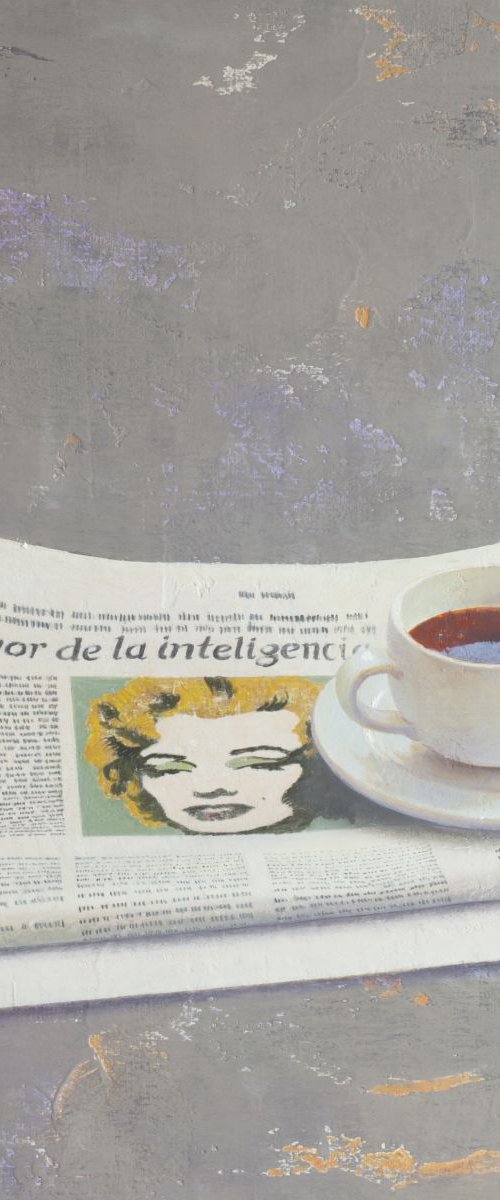 Coffee and newspaper by Tomasa  Martin