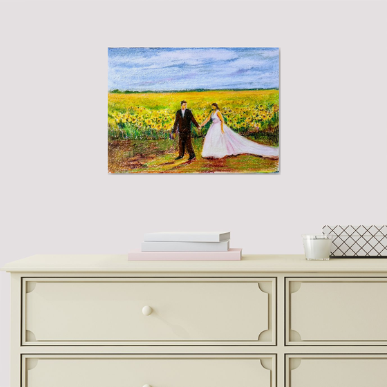 Romance in the Sunflower field