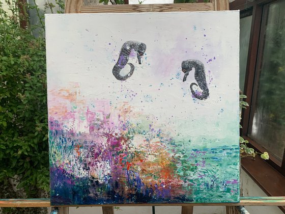 Two Seahorses