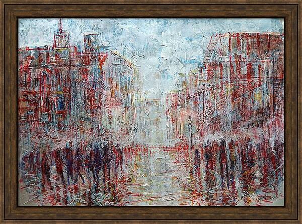  City Walk By Rakhmet Redzhepov, 34 X 24, Artwork For Sale On Artfinder