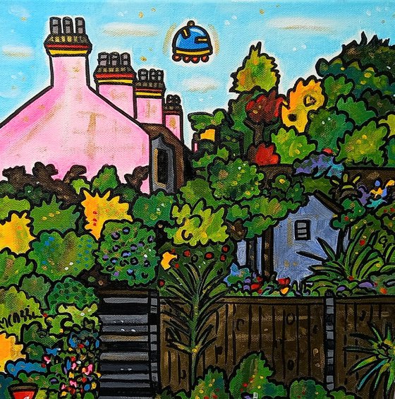 The back garden in Forest Hill, London