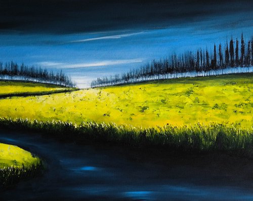The Horizon lines IV- Fields and Colors Series by Danijela Dan