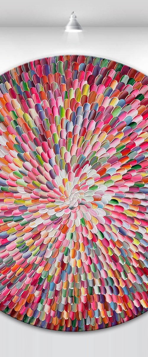 'Pacific bloom XI' - 36x36” by Tatiana Georgieva