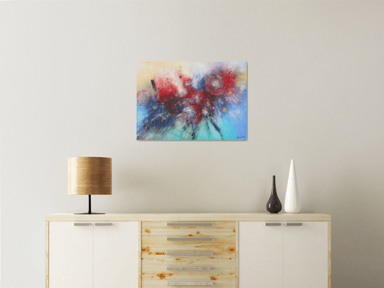 Abstract "Cosmic collision"