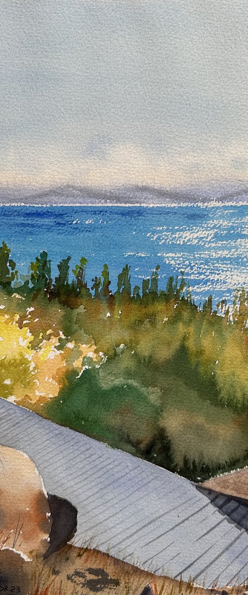 A sunny autumn day on Lake Sivan by Oleksandra Padushyna