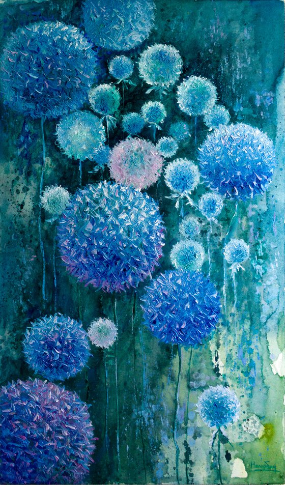 Blue flowers