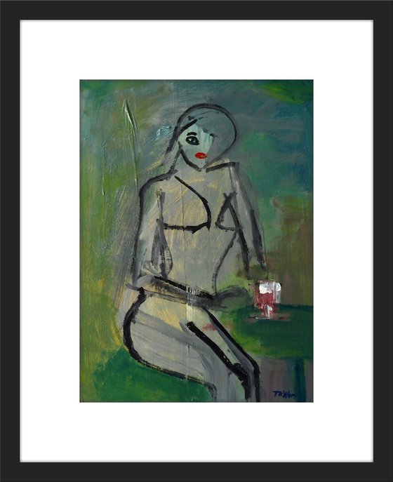 CYBER GIRL NUDE & WINE.