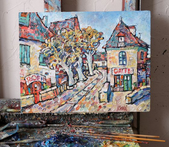 "Autumn Plane Trees. Provence."