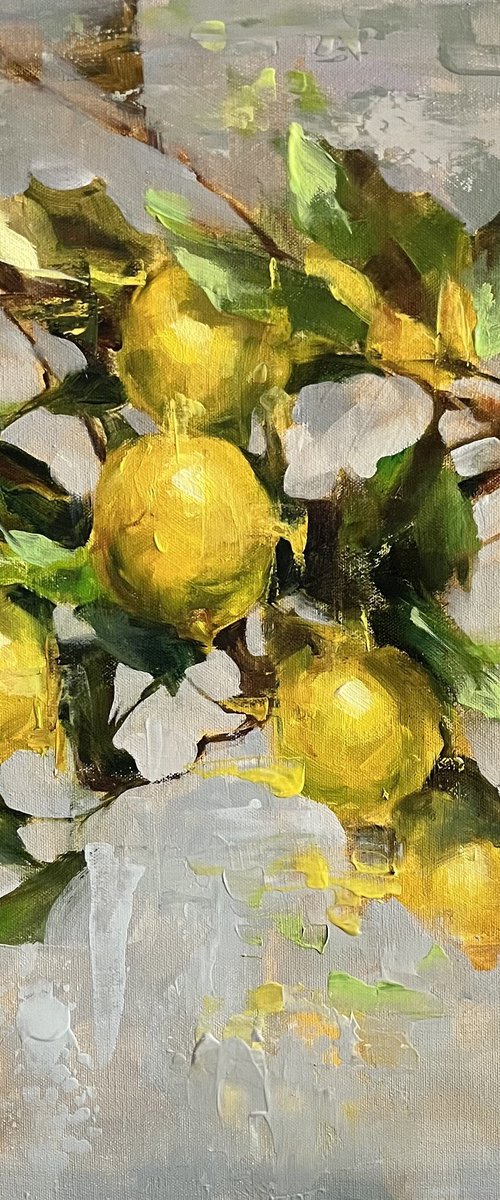 BRACH WITH LEMONS by Elena Mashajeva-Agraphiotis