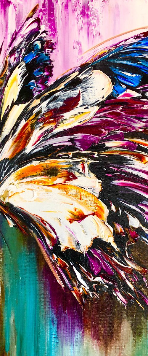MOTLEY AIR - Butterfly. Wings. Flight. Rainbow. Brightness. Flight. Very Peri. by Marina Skromova