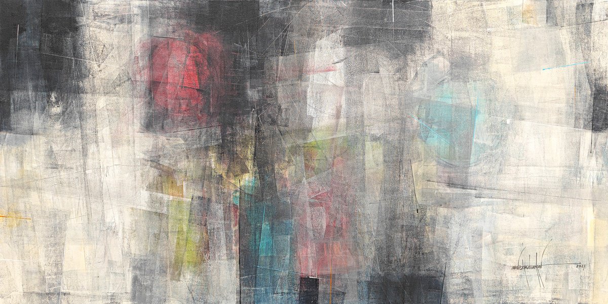 Between Knowing And Feeling By Amrish Malvankar, 72 X 36, Artwork For Sale On Artfinder