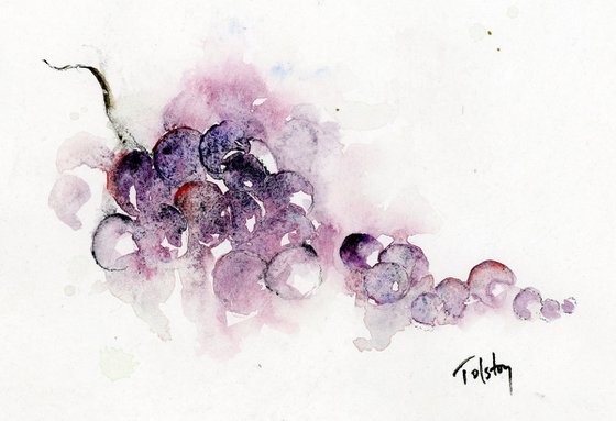 Grapes on washi