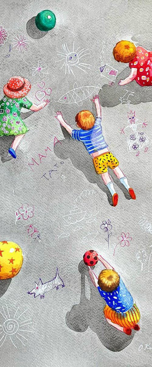 Sunny Childhood by Elena Klimenko