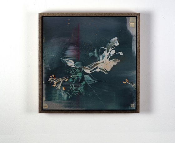 Moondust and Saltwater Triptych Painting