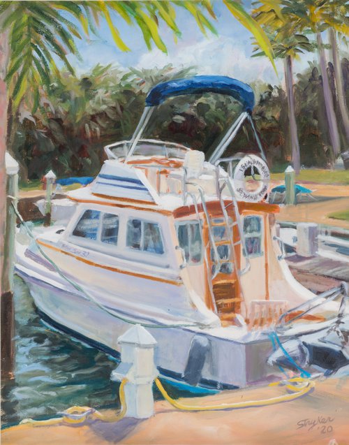 Island Hopper At the Dock by Dale Stryker