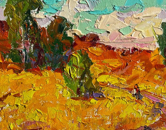 A light breeze in the field