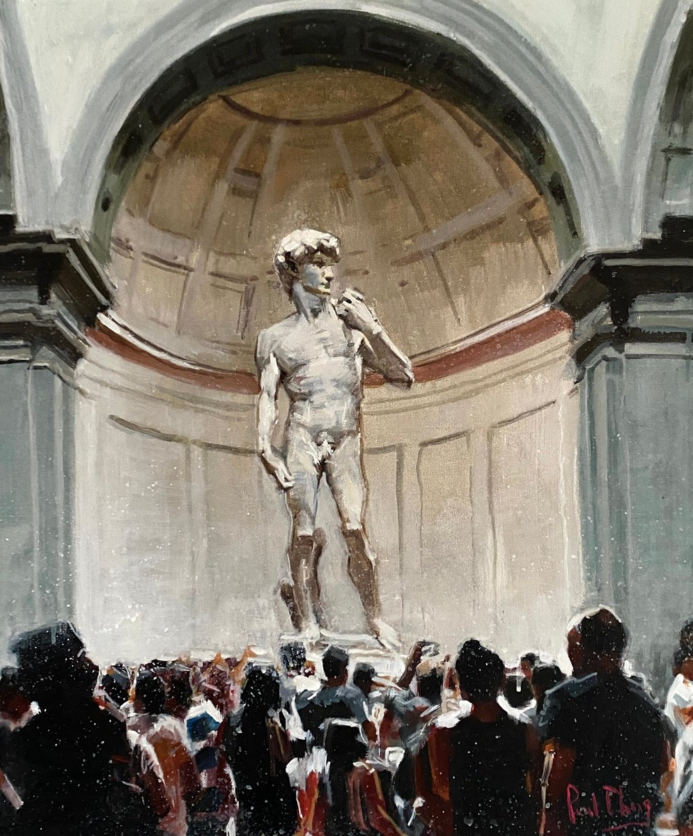  Gazing Upon David By Paul Cheng, 20 X 24, Artwork For Sale On Artfinder