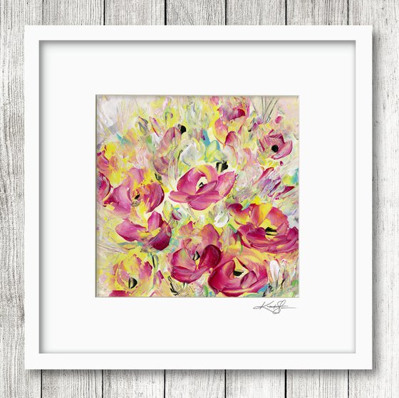 Floral Bliss 9 - Abstract Flower Painting by Kathy Morton Stanion