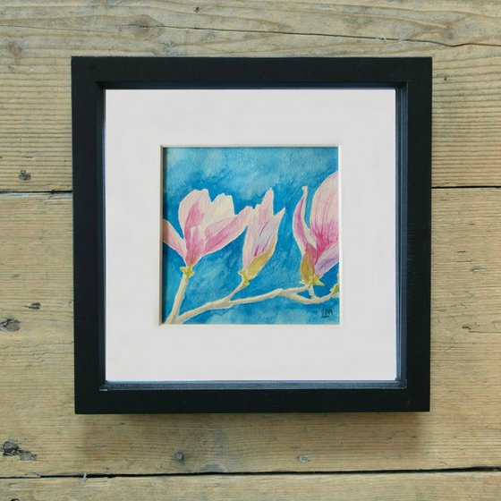 Magnolia Blossom - Watercolour, small gift idea