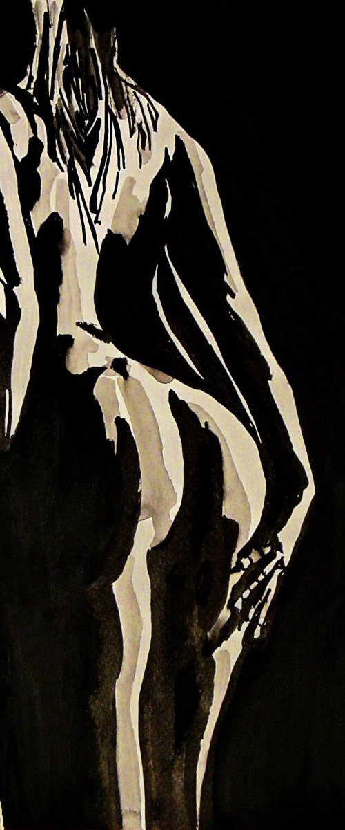 Nude 94 / Black and white ( 36.7 x 26 cm  ) by Alexandra Djokic