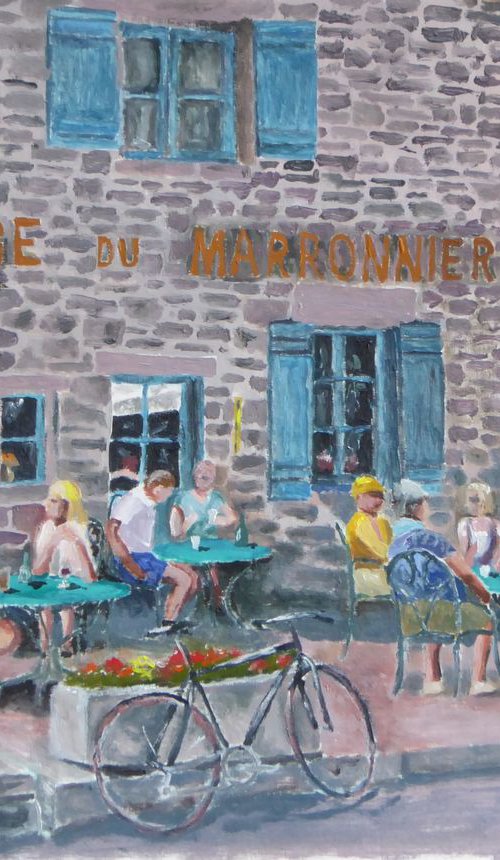 Auberge du Marronnier, Chateauneuf, near Dijon, France by Mike Dudfield
