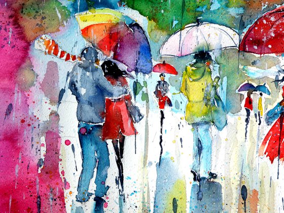 Rain, colors, people...