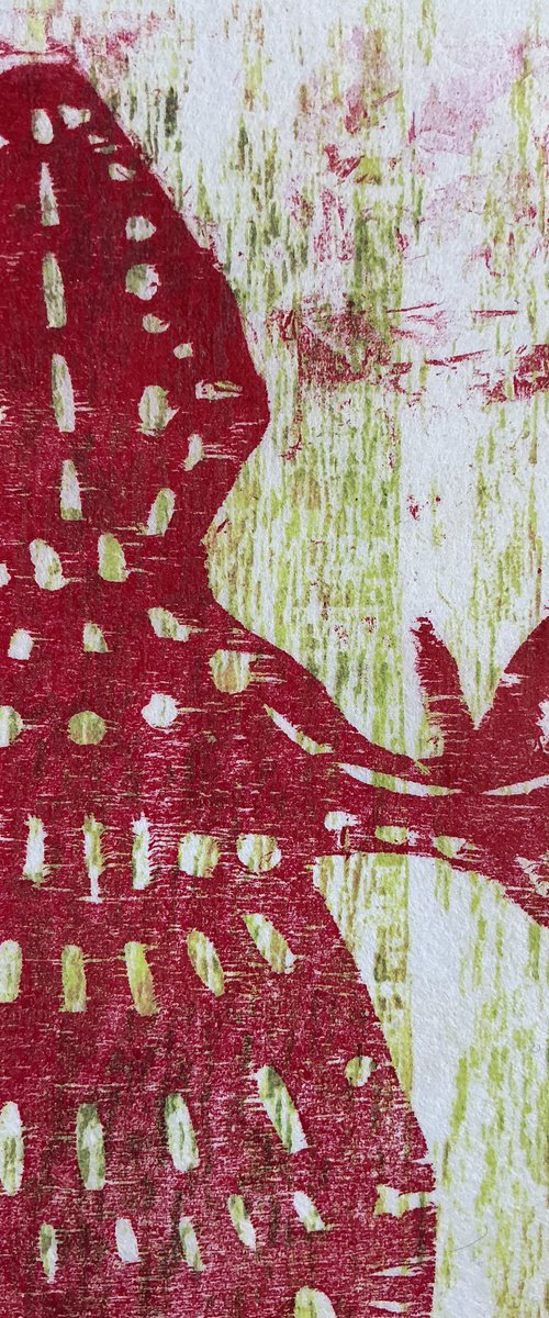 Red Gecko by Sandra Haney